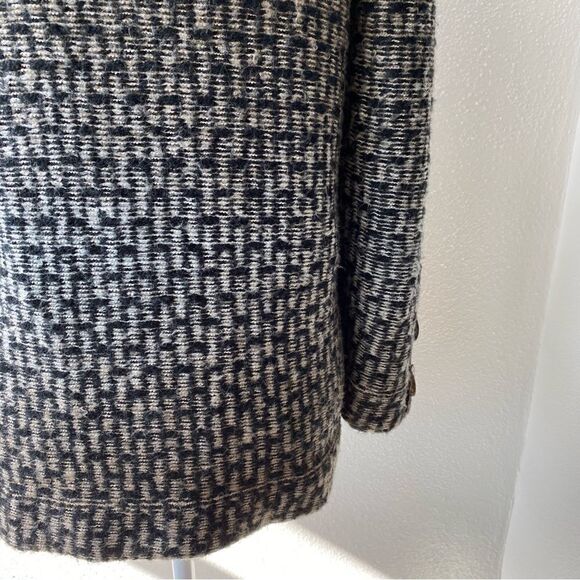 AVA Sweater Mohair Blend Chunky Large Collar Cardigan SZ S - Picture 7 of 15